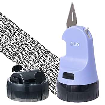 Amazon | プラス 個人情報保護スタンプ カッター ローラー